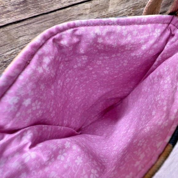 Jtaylorcrafts Floral Roses Dog Print Small Cotton Purse Shoulder Bag Crossbody - Picture 11 of 12